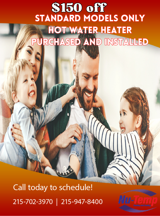 Hot Water Heater $150 Off