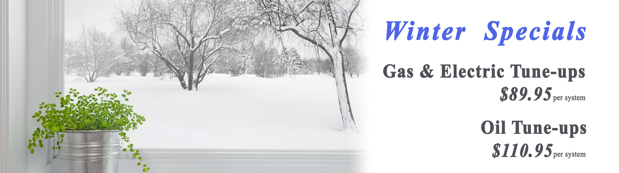Winter Gas & Electric Tune Ups - $89.95 per system